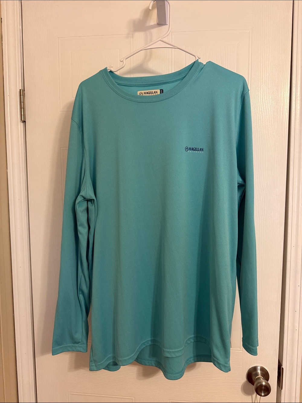 Magellan Outdoors Teal Performance Boyfriend Fit Tee